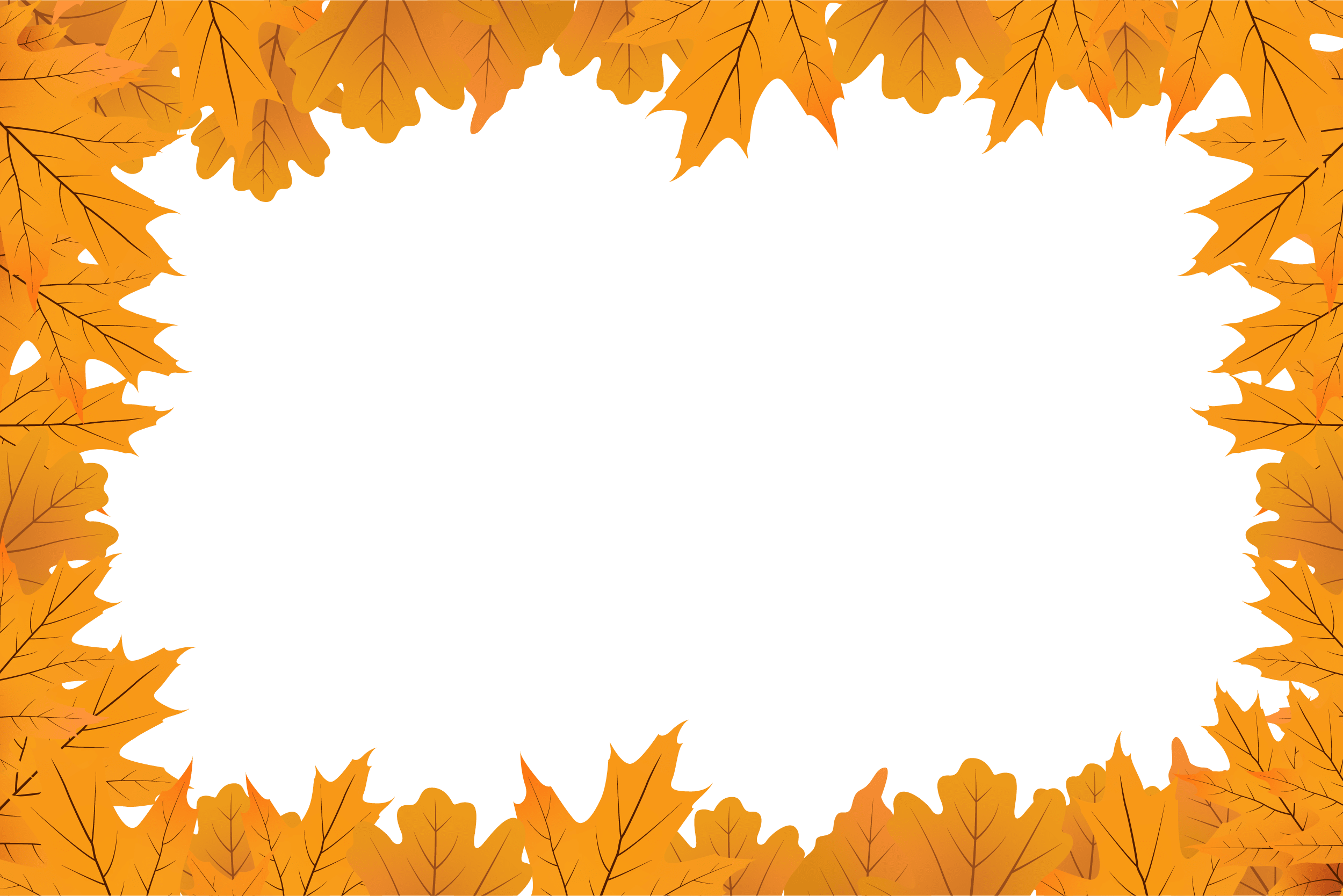 autumn leaves border clipart